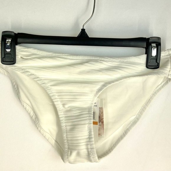 Jessica Simpson Women’s White Hipster Bikini Bottom Size S - Picture 1 of 3